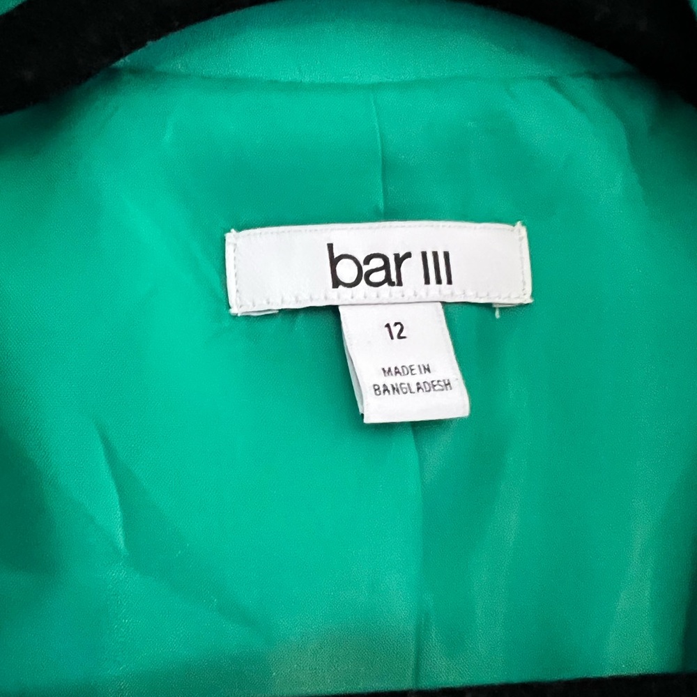 Bar III Teal Green Single-Button Blazer - Picture 6 of 7